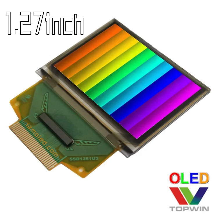 1,27 '1,27 дюймов 1,27 1,3 дюйма 128x96 пикселей 30 pin полный цветной oled-дисплей Тип разъема UG-2896GDEAF11 параллельный порт, 3/железо добывающей промышленности 4-провод SPI