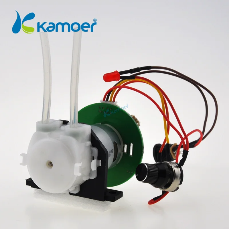 Kamoer 12v dc electric motor small peristaltic pump with speed controller