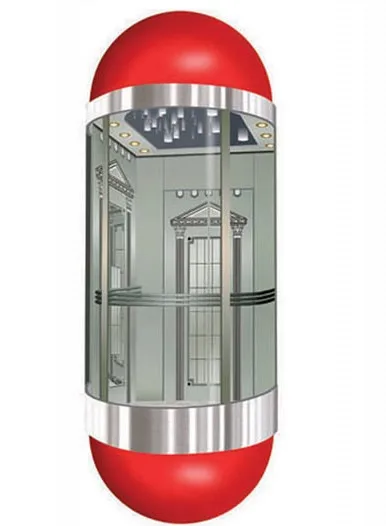 
Top quality Round glass Cabin Panoramic elevator 