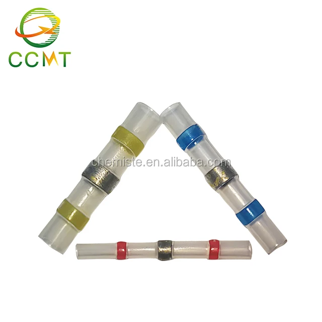 push wire solder seal heat shrinkable tin solder sleeves tube butt connector