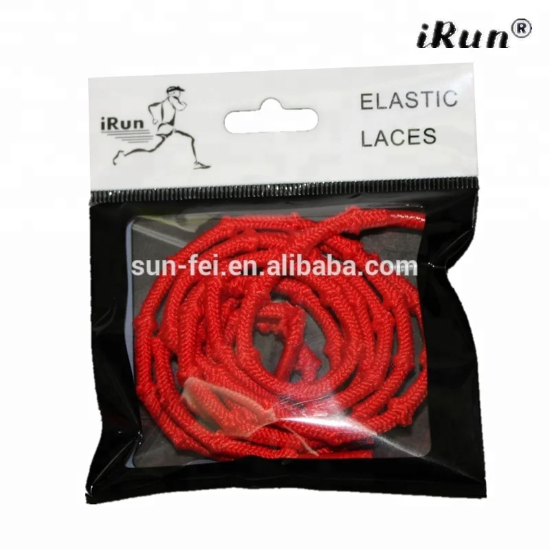 iRun Top Quality No Tie Elastic Shoelaces With Knots Lace For Any Outdoors Sports Elastic Bamboo Knot Lazy Shoelaces