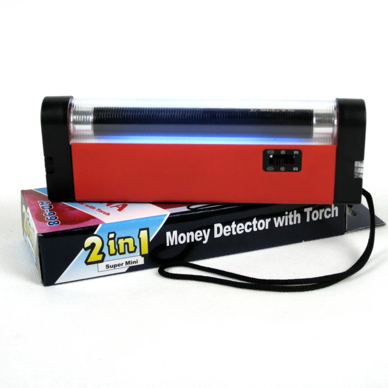 2 in1Money Detector with torch UV light Currency Detecting credit card/check/ticket/passport/ID card/ballot Paper Inspection