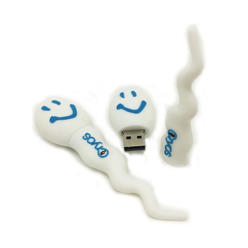 New idea! Custom Sexy Sperm shape Usb Flash Drive 4GB 8GB 16GB 32GB Pen Drives a good gift