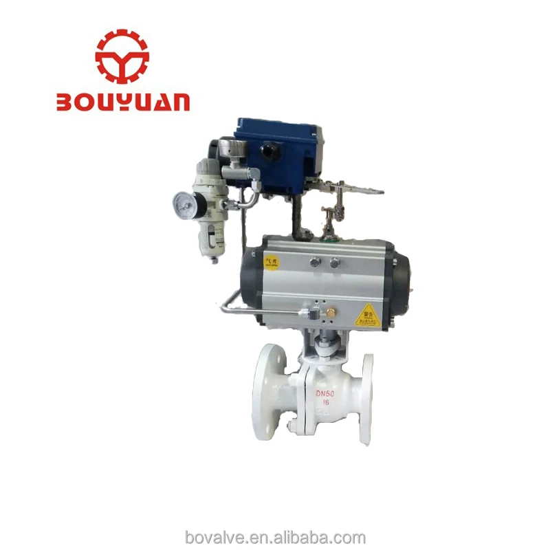 Electric pneumatic control valve high pressure ball valve