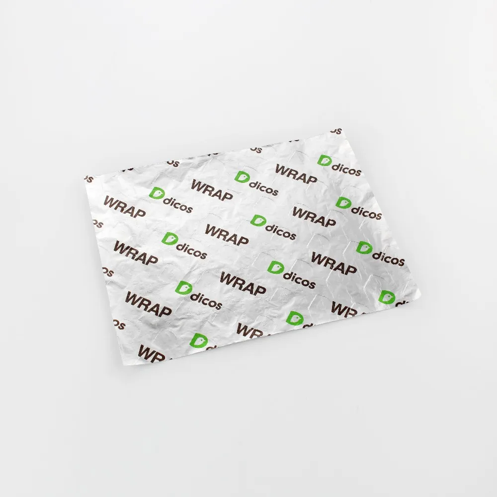 Colored Printed Laminated Backed Aluminium Foil Hamburger Wrapping Paper