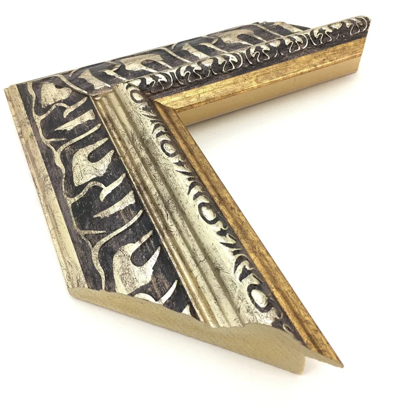 Large Polystyrene Materials Decorative  Wooden Picture Frame Moulding For Oil Painting