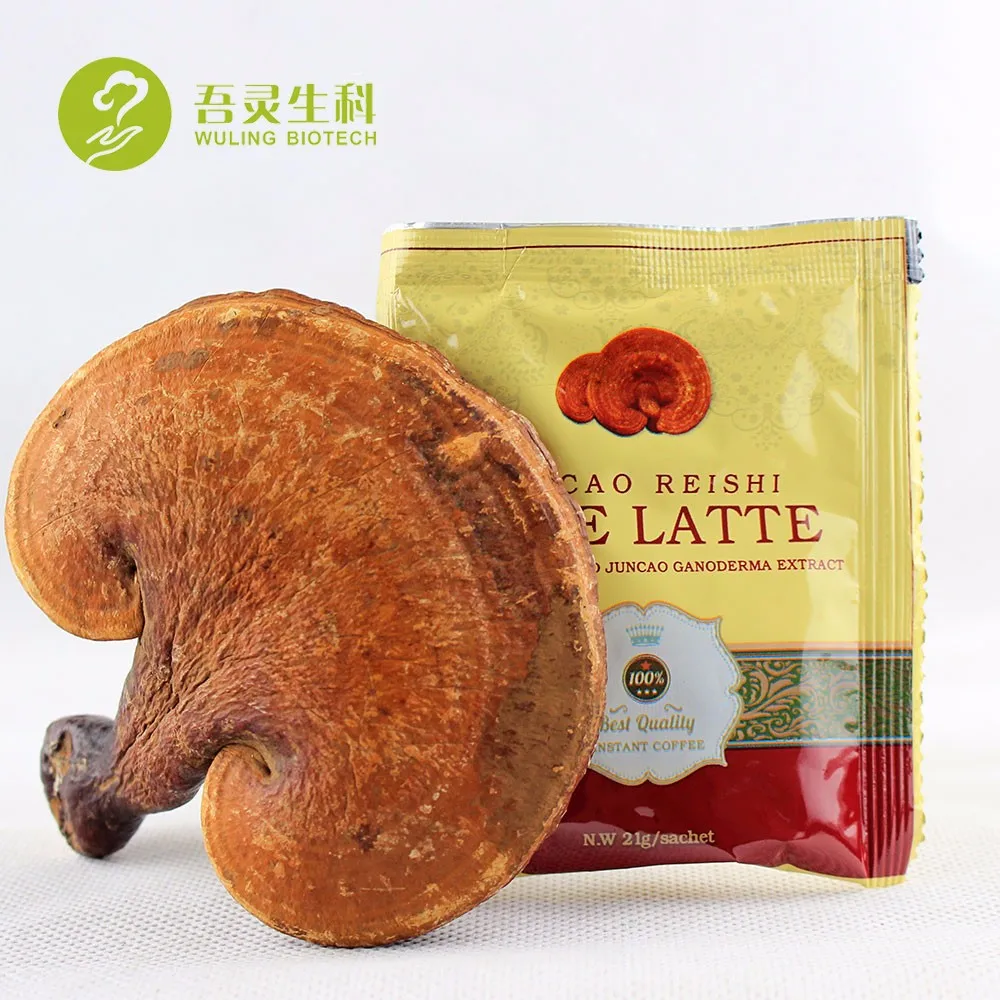 
Reishi Растворимый Кофе Latte Reishi ganoderma lucidum Latte кофе с разным вкусом 