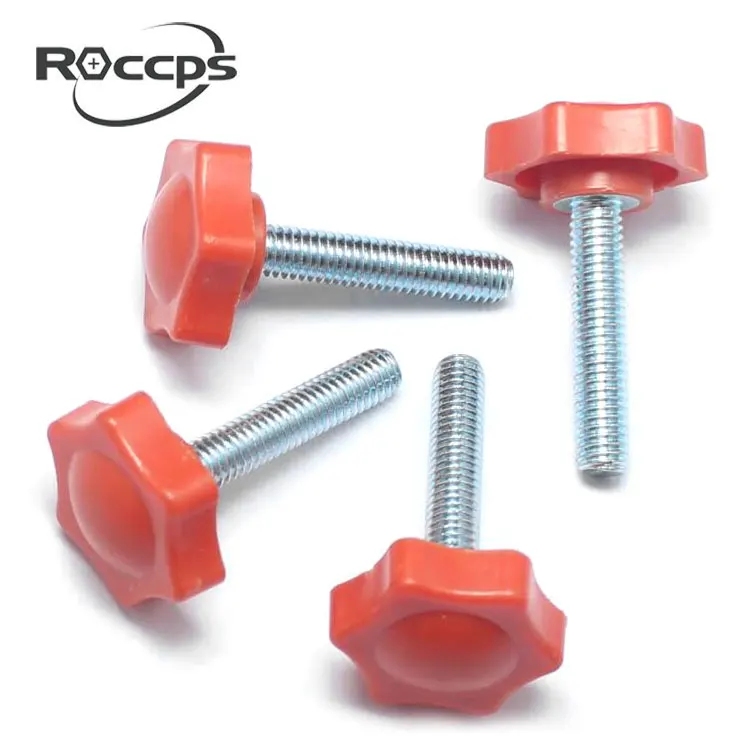 Plum Plastic Hand Tighten Screw