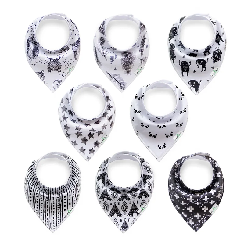 
2021 new arrival BSCI manufacturer baby teething organic drool bibs 