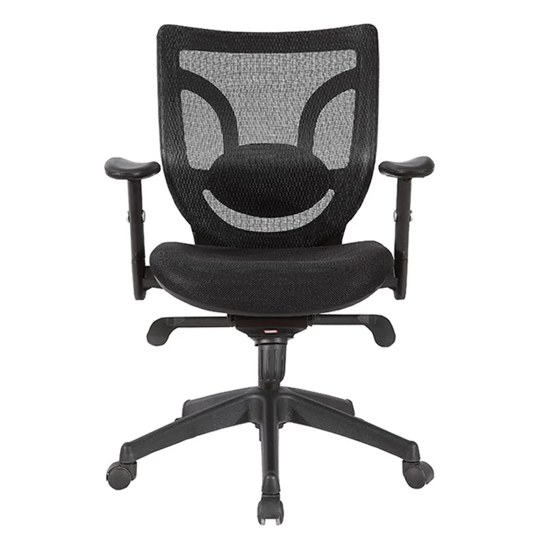 Kabel Mid Back Adjust Height Armrest Nylon Base Computer Mesh Office Chair