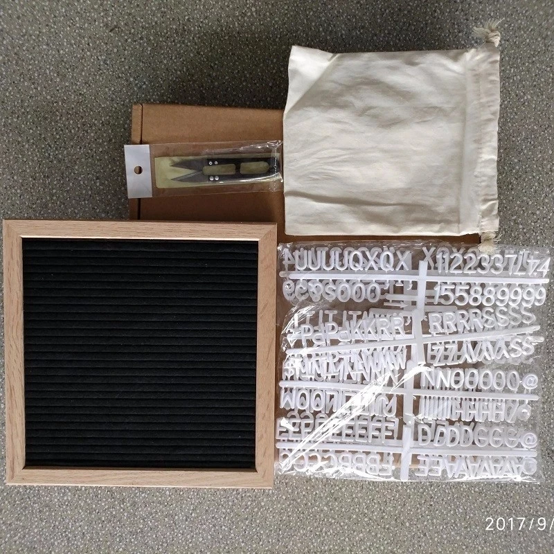 
Pink Felt Letter Board 12x18 inches Changeable Message Board Business Message Gold Letters Wall Hanging Hook Oak Frame 