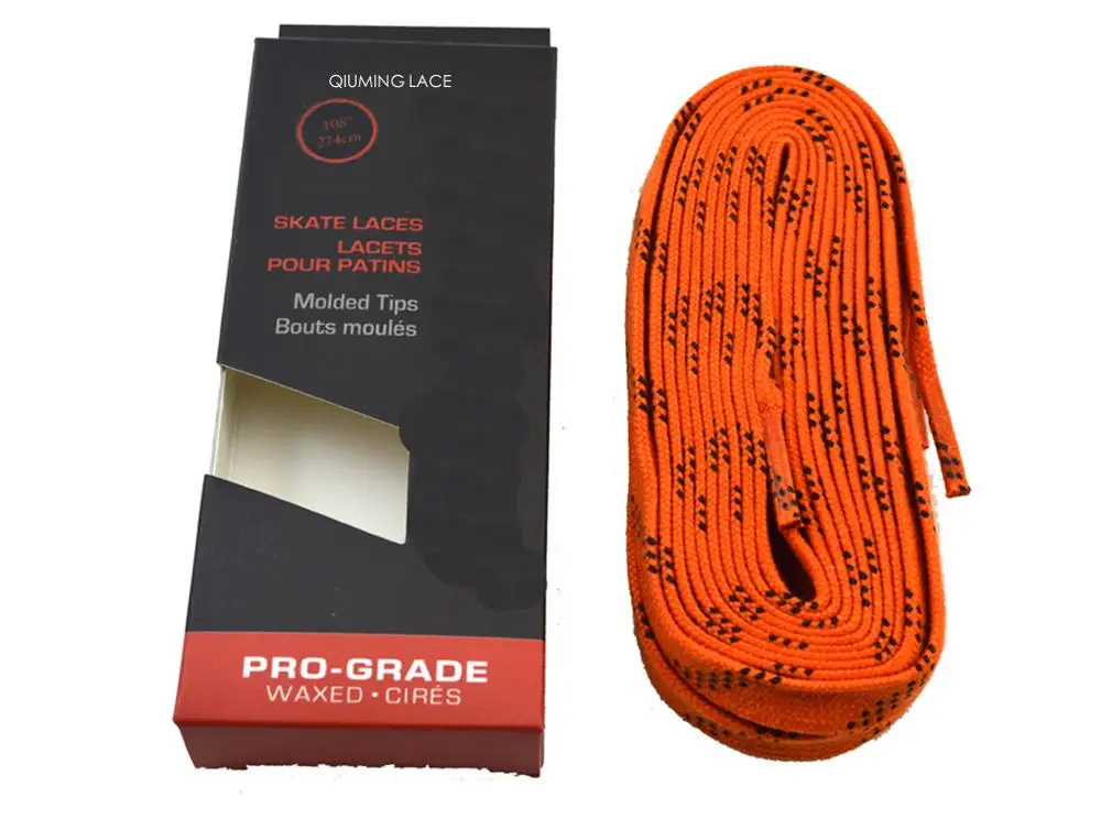 Adult Men Women Kids Ice Hockey Skates Shoe Flat waxed Laces for Sports Roller Derby Skates