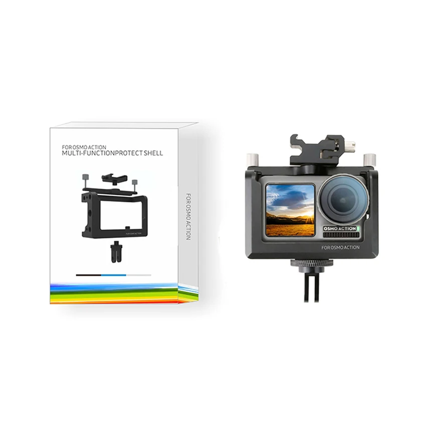 VGEET алюминий сплав адаптер интимные аксессуары Расширение защитный корпус случае Vlogging рамки клетка для DJI Осмо действие камера