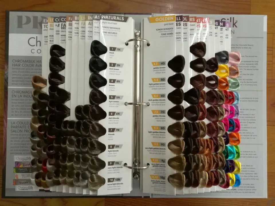 
Cosmoprof Album Professional Hair Color Album Professional Hair Colour Catalogue and guide book and hair swatch for Salon use. 