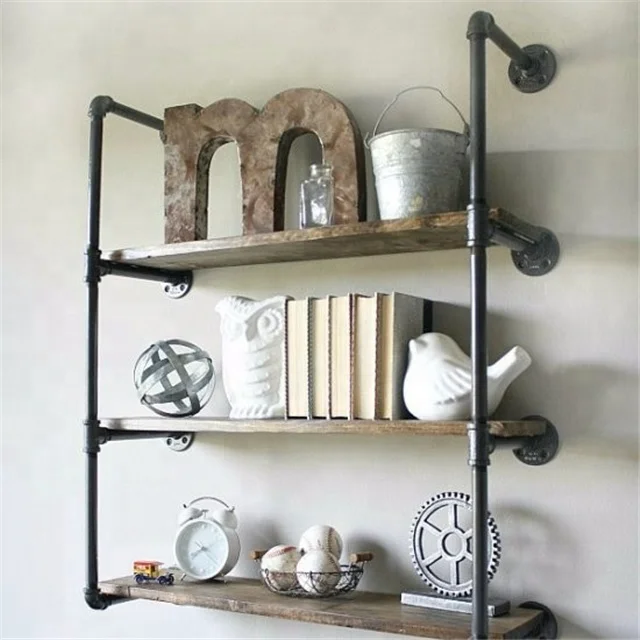 3/4' malleable cast iron pipe fitting adjustable Pipe Shelving furniture