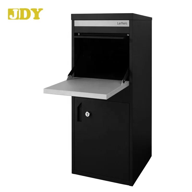 Сверхбольшой вход спереди или сзади встраиваемый забор противокражный безопасный курьерский ящик для писем почтовый ящик для посылок доставка писем