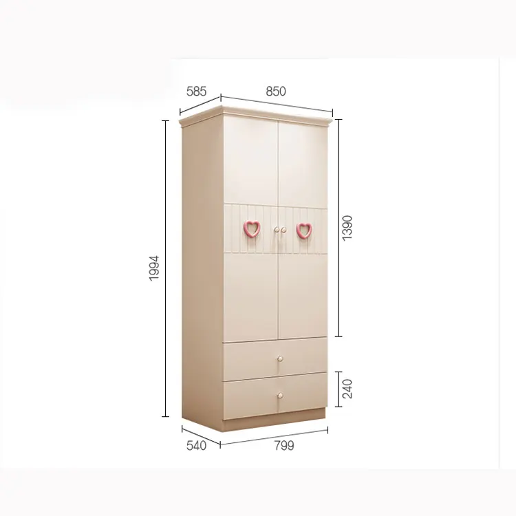 Healthy lovely pink wardrobe children  for bedroom room
