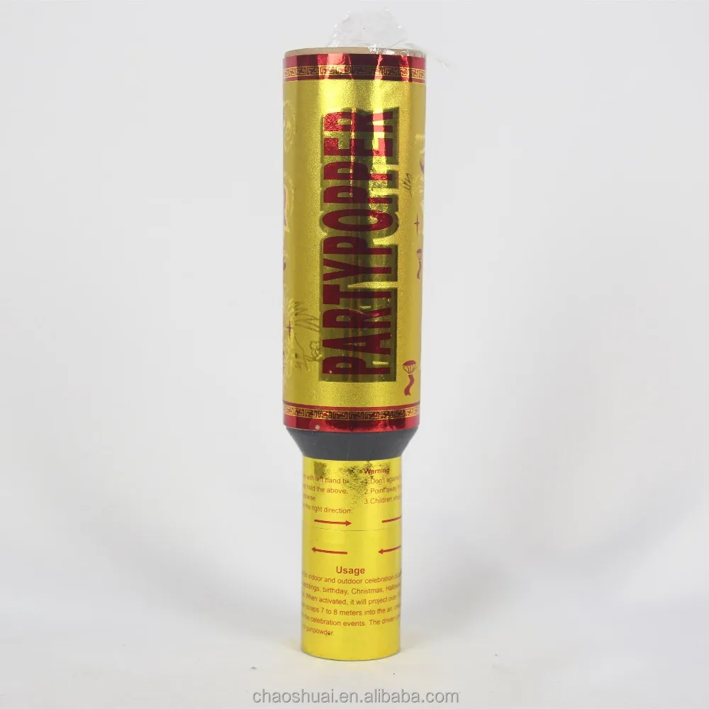 Gold party popper