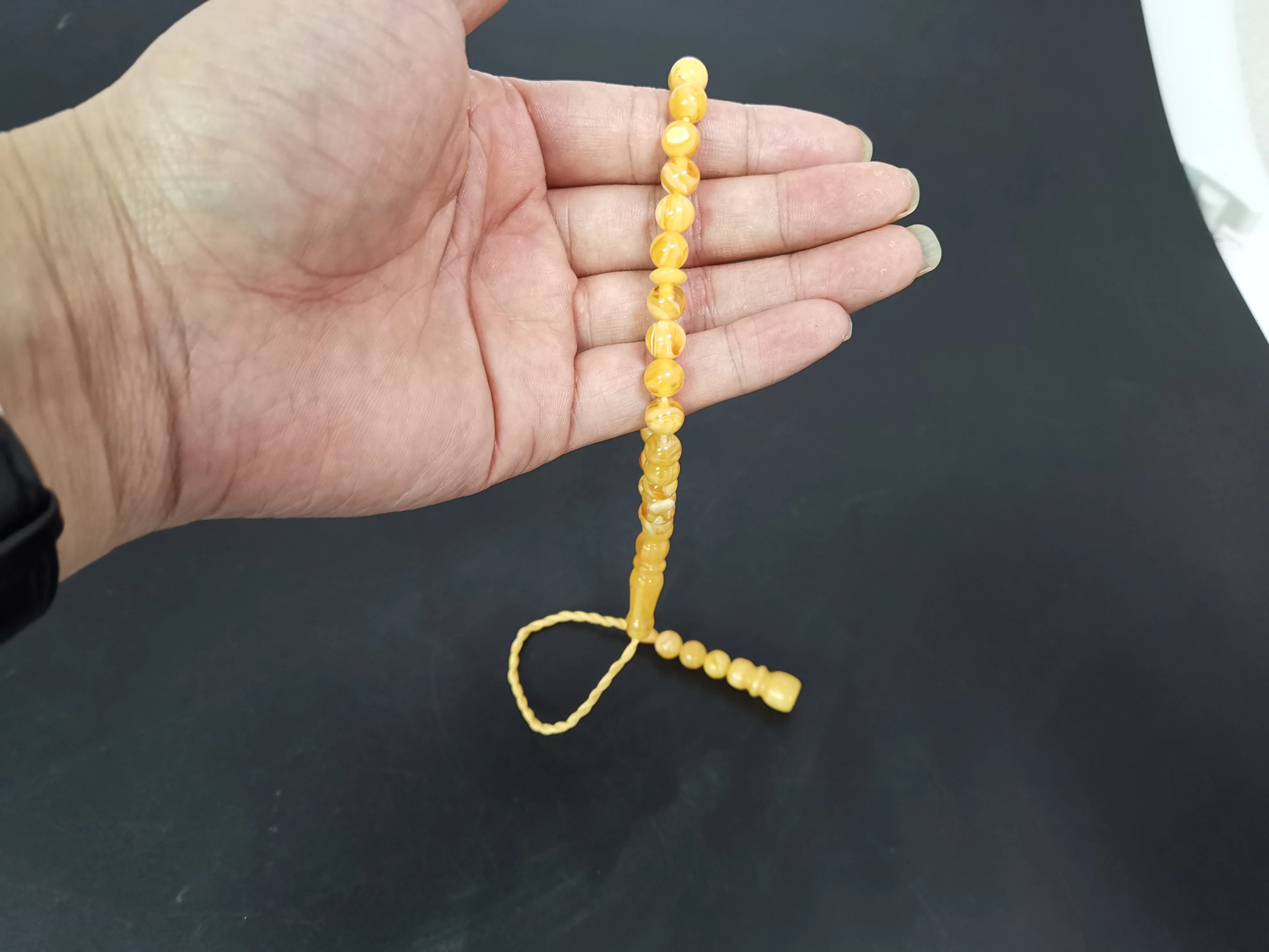 Wholesale smell 8mm 33 beads amber prayer beads rosary