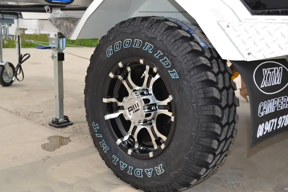 Off Road Folding Caravan Camper Trailers With Roof Tent