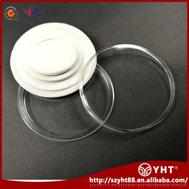 Shenzhen factory direct sales round packaging commemorative coin capsules with white rings