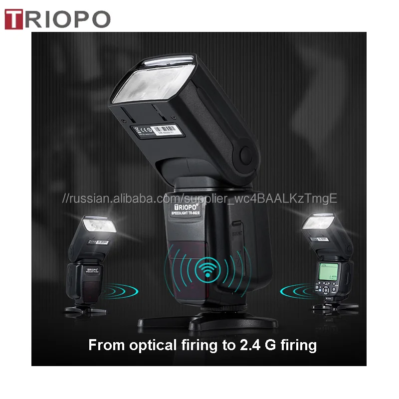 2017 Triopo TR-982III 2.4 г беспроводной HSS 1/8000 s мастер TTL вспышка Speedlite для Nikon, камеры Canon