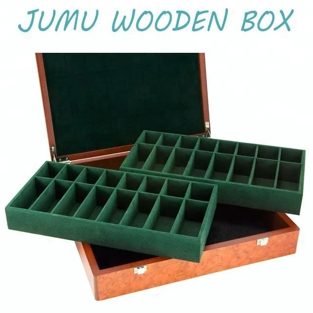 luxury big chess storage wooden box with handle