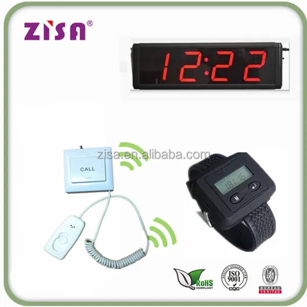 Wireless Hospital Emergency Paging System (Pager) Patient Servier Button