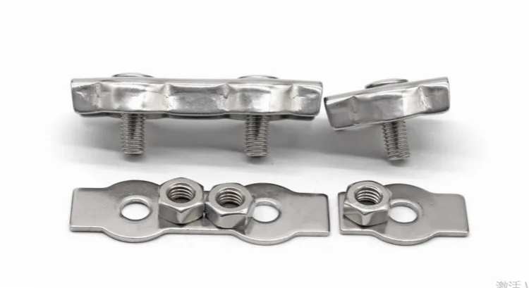 
Stainless steel Douplex clip m2-m12 used in fixing wire rope 