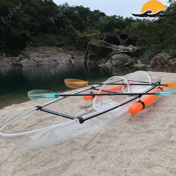 plastic transparent kayak