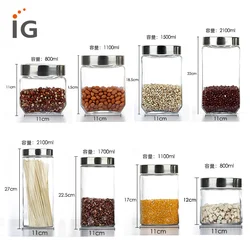 Glass Apothecary Jar Canister Set with Ball Lid