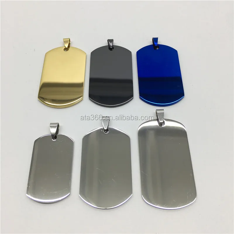 2023 Personalized Blank Dog tags Colorful Dog tags stainless steel Dog tag for Engraving both sides, in Bone, Heart and More