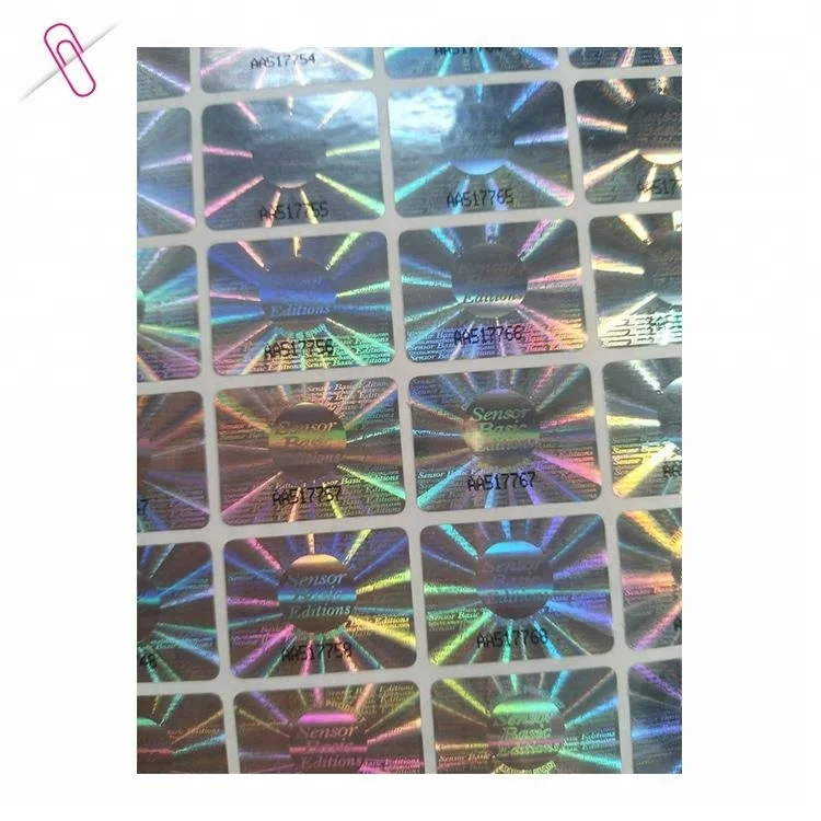 
3D security transparent hologram sticker,hologram clear label 