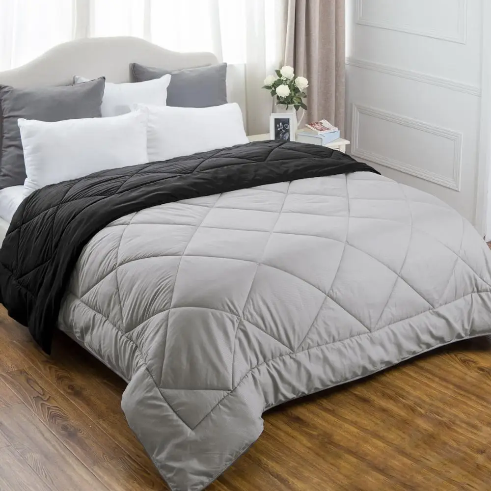 Down duvet with corner tabs quilted bedspreads luxury bedding bedroom comforter sets