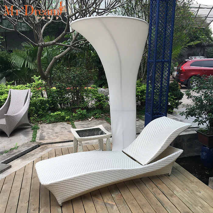 hot sale pool chair garden rattan furniture outdoor chaise sun lounger