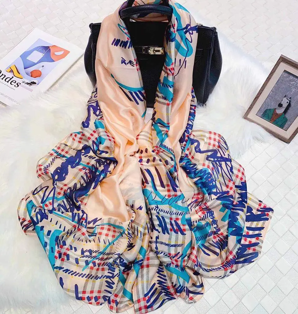Модная дизайнерская шаль Zipei из полиэстера и шелка, 180x90 см