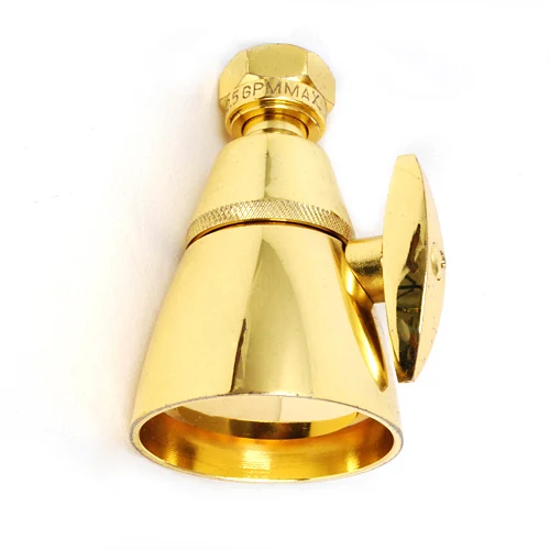 Chrome Plated Brass Low Flow 1-3/4-Inch Face Shower Head With Adjustable Spray