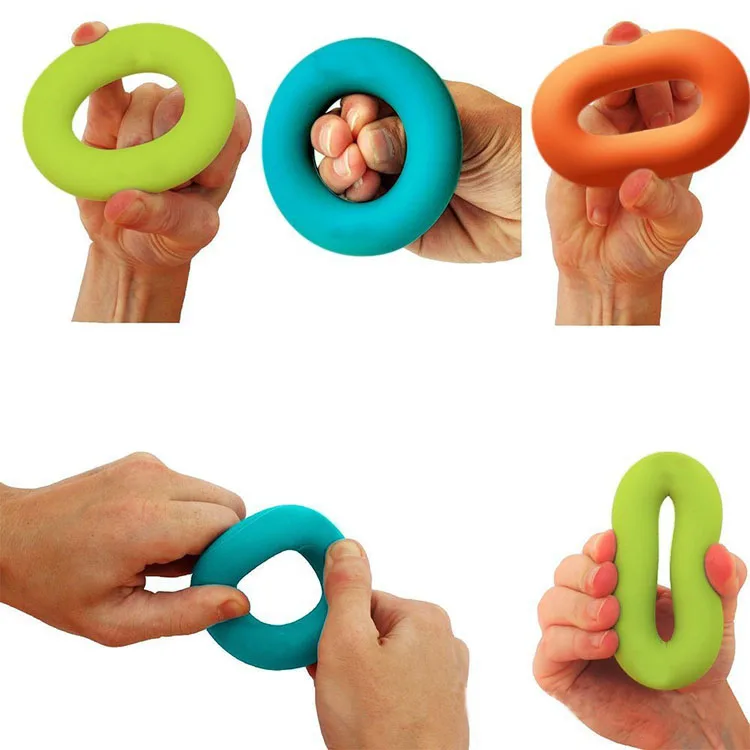 Multiple Resistances Silicone Rubber Hand Grip Strengtheners for Muscle Strengthening Training Tool