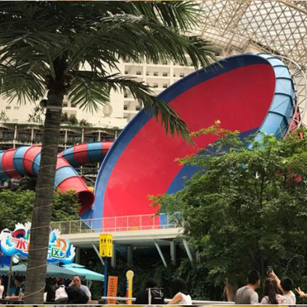 
Fiberglass Steel Pipe Big Cyclone Water Slide / Outdoor Adult Slides Equipment 