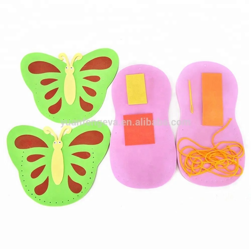 Baby DIY Handmade Eva Foam Puzzle Slippers Baby educational Early Learning Toys