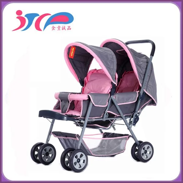2016 Top selling european style made in china twins baby strollers wholesale best twins baby stroller