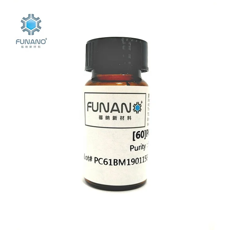 
Manufacturer Funano Carbon Powder CAS 160848-22-6 Hydroxylation Chemicals Raw Material PC61BM PCBM 60 99.5% Fullerene pcbm C60 