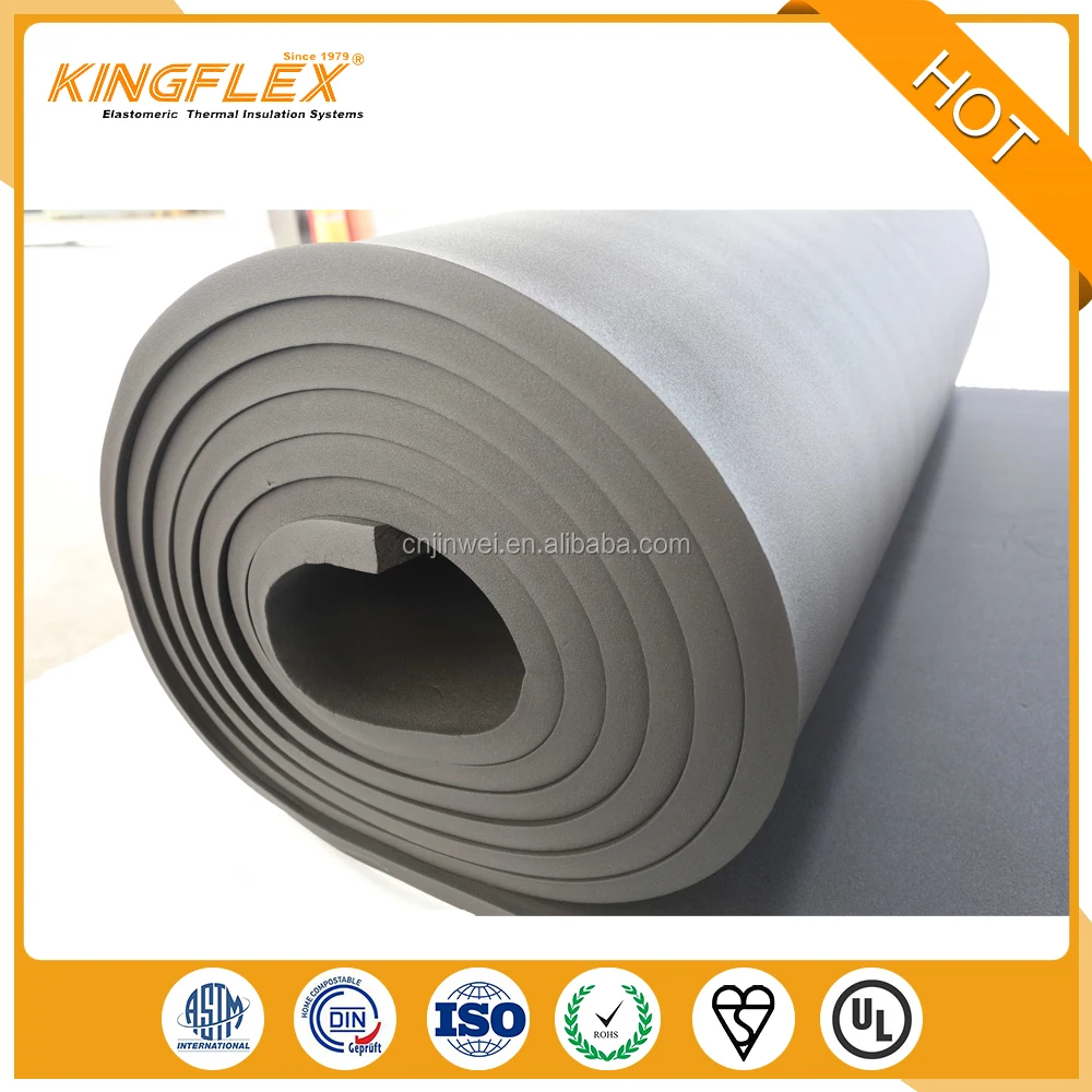 Kingflex non combustible materials rubber insulation foam