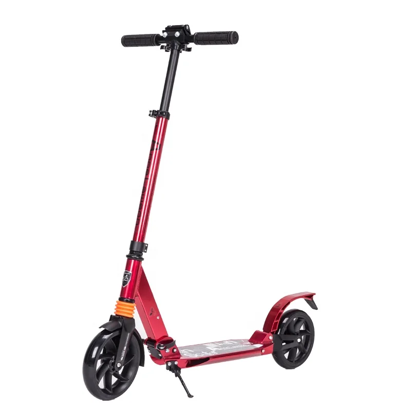 New Design High Quality Cheap Two Big Wheel Folding Foot Kick Scooter for Adult Manufacturer