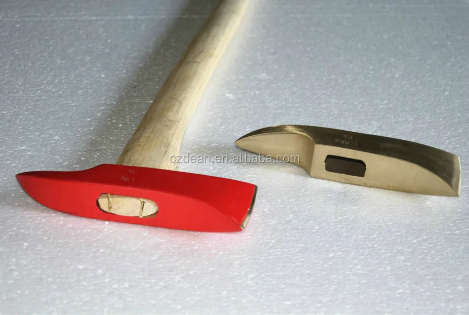 Non sparking albronze Beryllium Copper Alloy safety axe head , with wooden handle ,350/700g