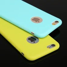 New Arrival case for iphone 6! Candy colors Soft TPU Silicon phone cases for iphone 6 4.7″ Coque with logo window Accessories