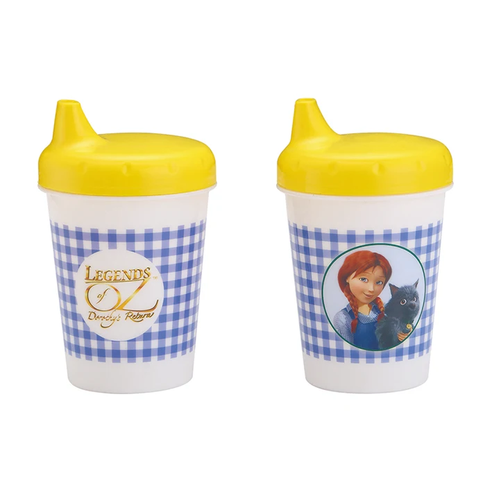 
300ml 10oz kids plastic 3D cup with straw for wholesale stadium drinking cup 
