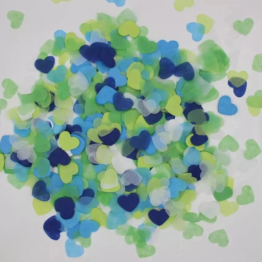 
Custom round star and heart shape paper confetti for wedding 