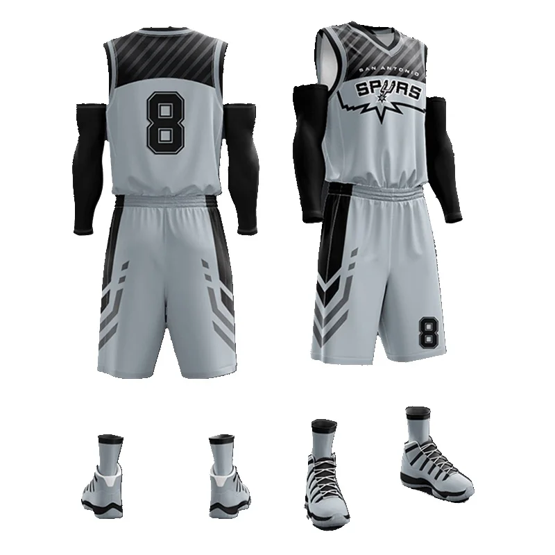 Wholesale Sportswear Quick Dry Basketball T-shirt and Short Set High Quality Custom Basketball Jersey Sets