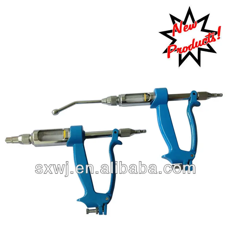 WJ124-2 veterinary drugs auto injection syringe, brass drenching gun